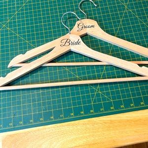 Groom and Bride Hangers